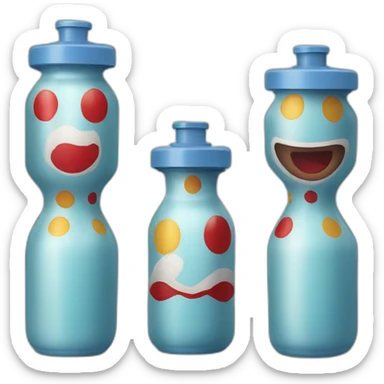 clown in a bidon sticker