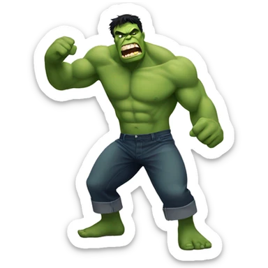 Dancing hulk sticker
