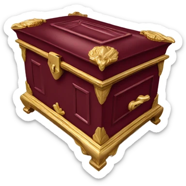 Regency jewelry box maroon color  sticker