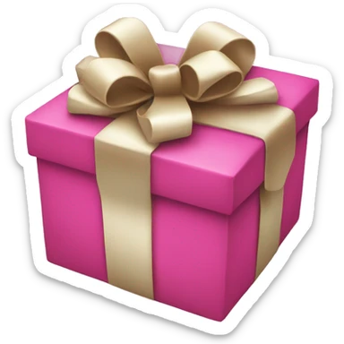 Xmas Gift pink  sticker