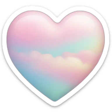 Cœur pastel sticker