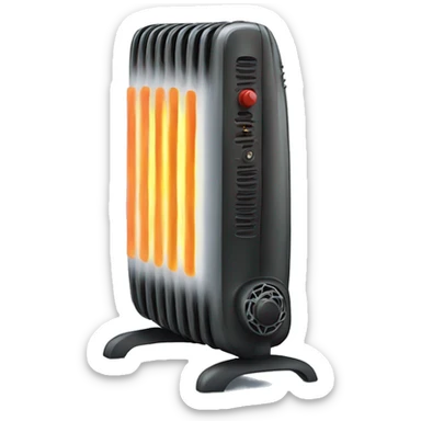 Space heater  sticker