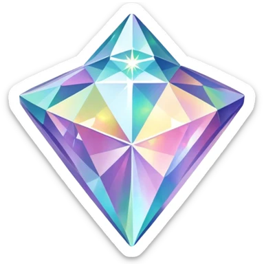 hd detailed glittering holographic star shaped diamond sticker