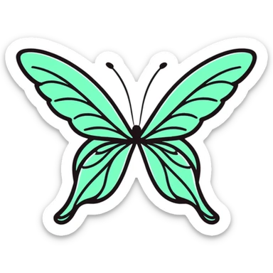 cute fairy wing with sparkles sticker