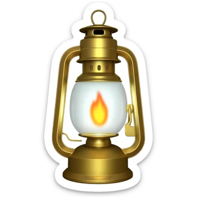 Oil lantern sticker