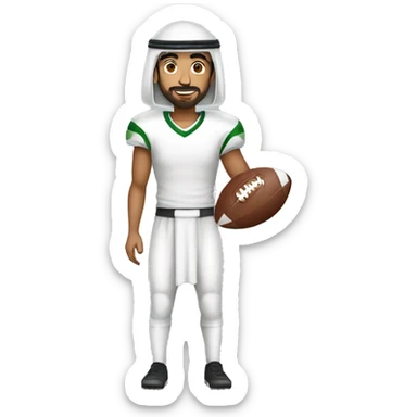 Arab person play football sticker