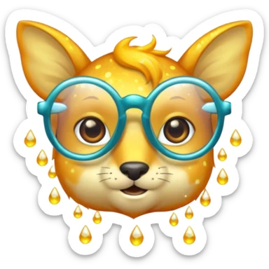 glasses with fae, sticker