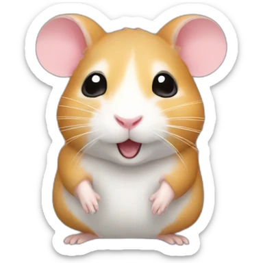 Ballett hamster sticker