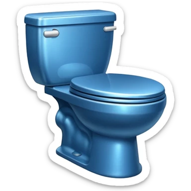 toilet flush icon sticker