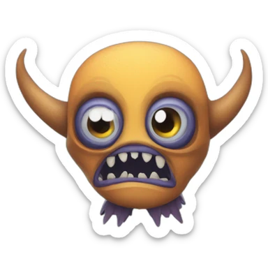 Monstruo tierno sticker