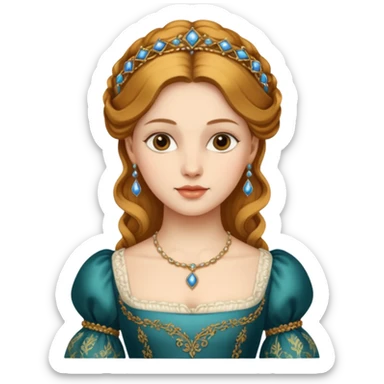 Renaissance lady  sticker