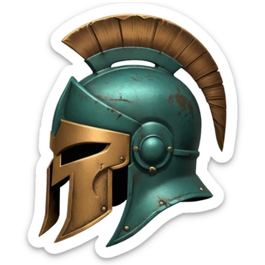spartan head sticker