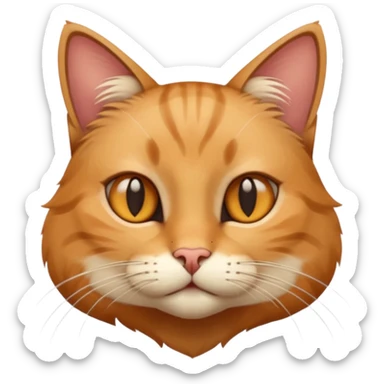 realistic cat from a side angle sticker