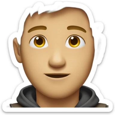 Handsome cool boy sticker