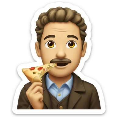 a man eat pino sticker