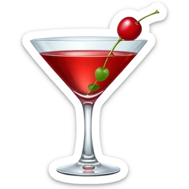 red martini  sticker