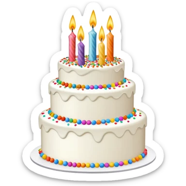 Birthay cake 75 sticker