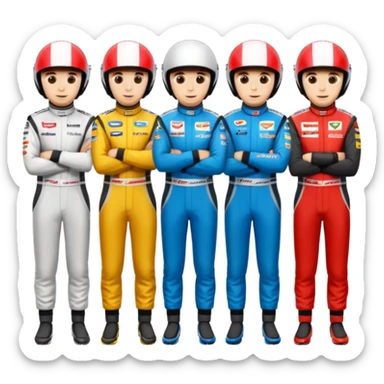 car racing drivers
 sticker