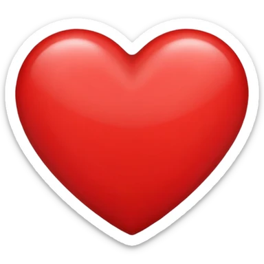 red heart sticker