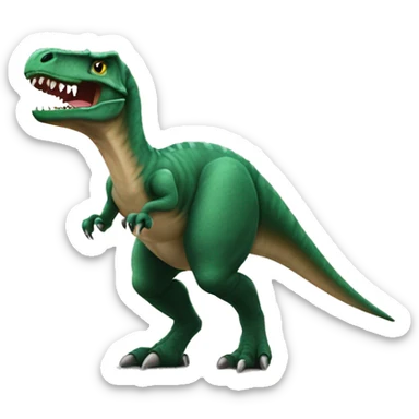 Dino hält eine HSV Fahne sticker