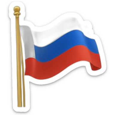 Russian Empire Flag waving sticker
