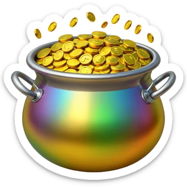 pot of gold sticker