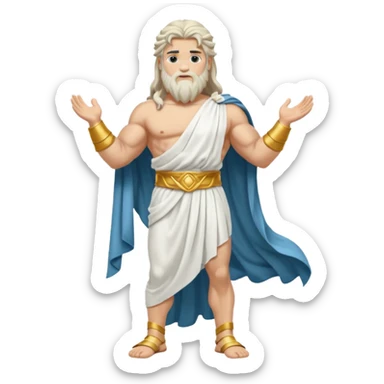 fullbody god zeus sticker