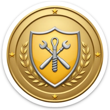 health and safety crest sticker