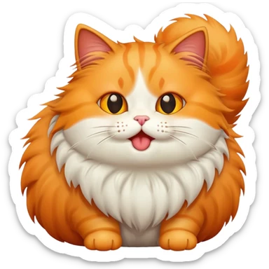 farting cat sticker