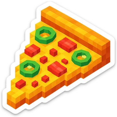 pizza with jalapenos and bacon sticker