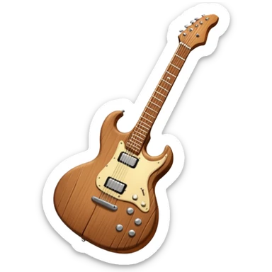rock guitar sticker
