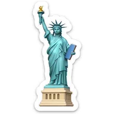 Statua de la libertaf sticker