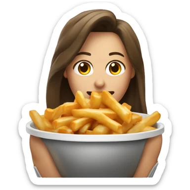 Poutine qui embrasse a femme sticker