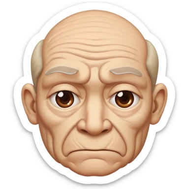 an ugly look in the corner of the eye  sticker