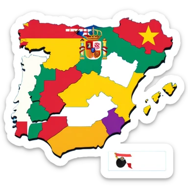 spanish speaking countries sticker
