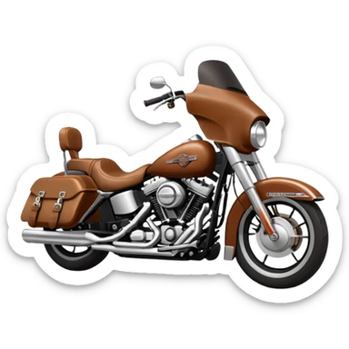 Harley Davidson brown  sticker
