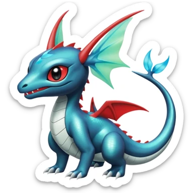 Meloetta-Inteleon-Toothless-Salamence-Salandit-Latias-Fakémon-creature-hybrid sticker