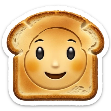 a slice of bread sticker