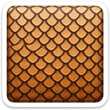 brown snake skin print sticker