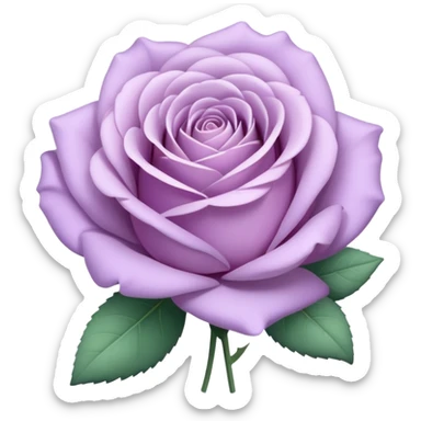 Pastel Lavender rose  sticker