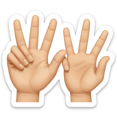 25 in sign language sticker