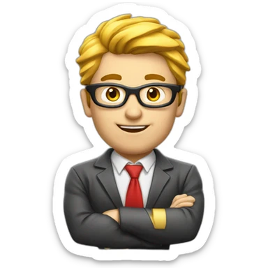 Employee of the real estate agency "etagi" superhero sticker