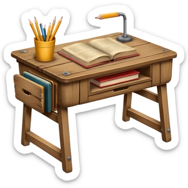 school desk sticker