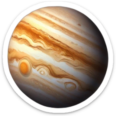 Jupiter planet sticker
