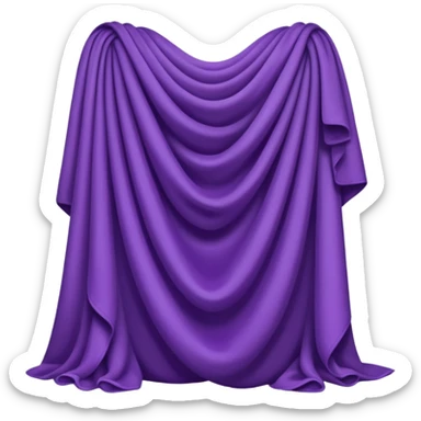 cap cloth purple sticker