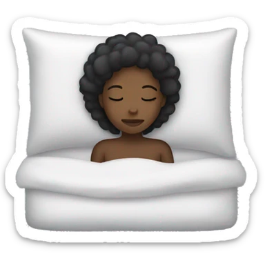 Black girl sleeping sticker
