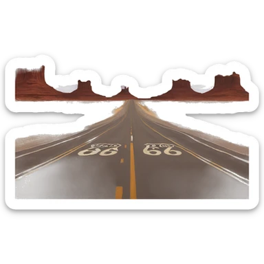 route 66 sticker
