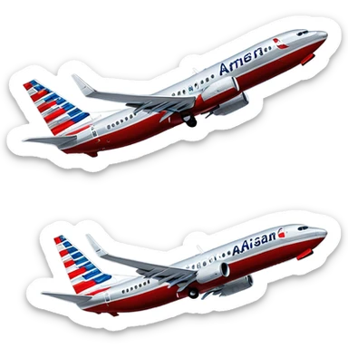Single American Airlines 737 Max 8 sticker