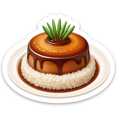 Bœuf caramélisé aux oignons & riz sticker