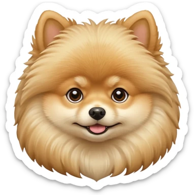 Pomeranian beige sticker